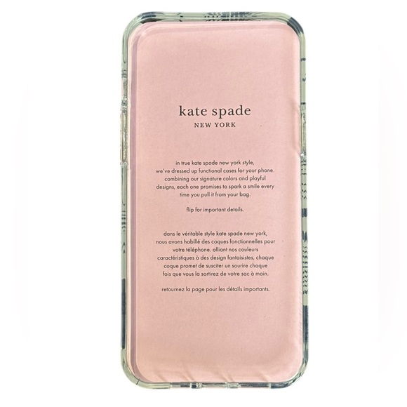 Kate Spade New York Floral Protective Hardshell Case iPhone 14 Plus NWT